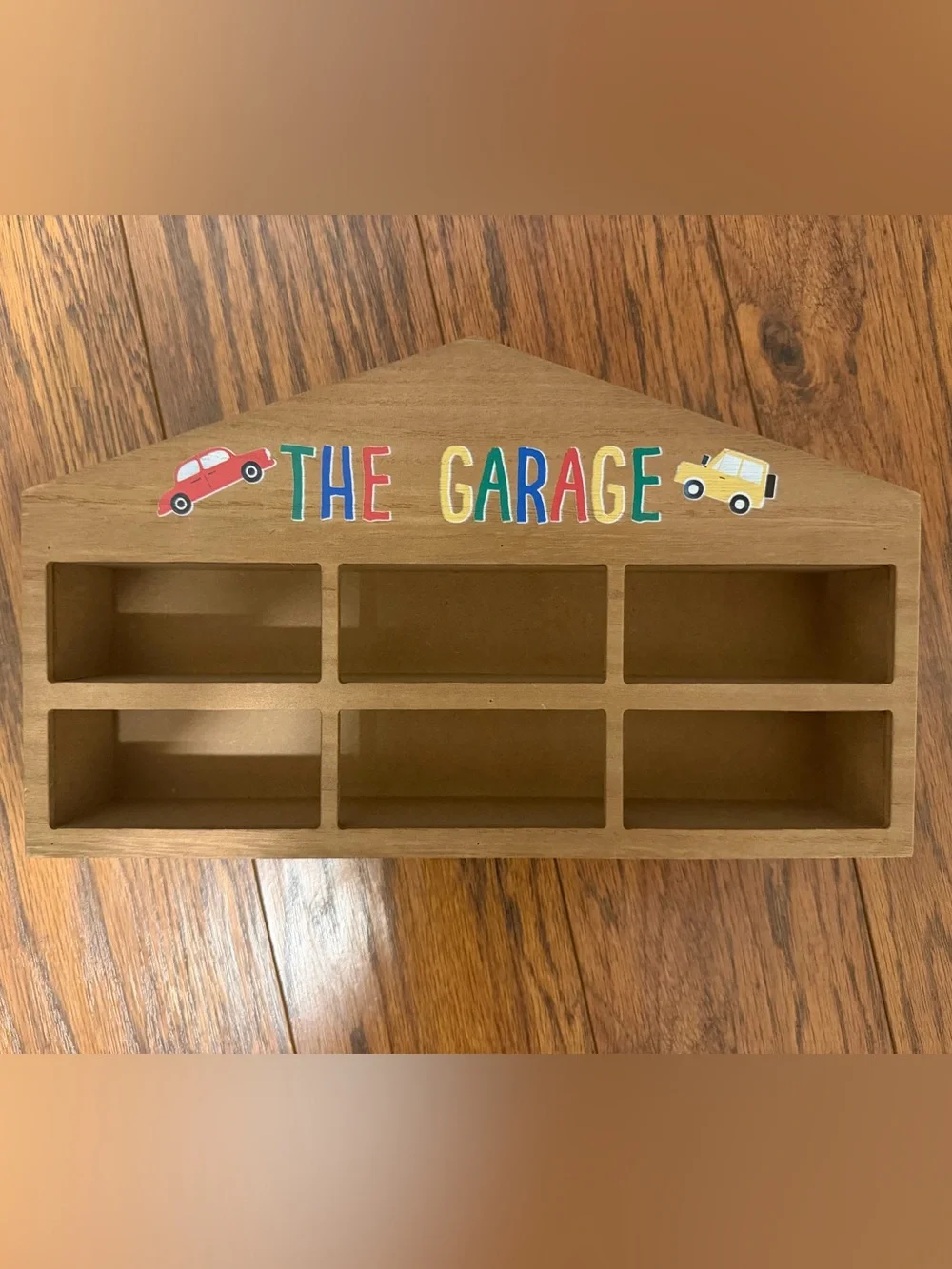 “The Garage” Wooden Wall Display Shelf | Car Display | Nursery & Playroom Decor